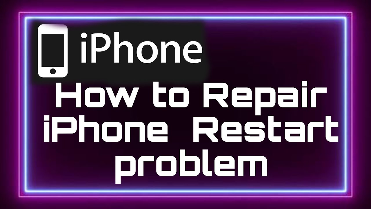 How to Repair iphone 5se,6,6plus,7,8, iPhone 13 Restart problem, How to ...