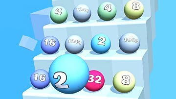 Ball Ladder 2048 ! All Levels Gameplay (236-246) android, ios