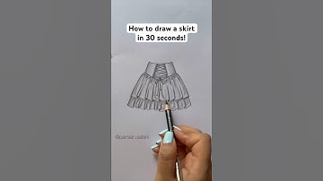 How to draw a skirt ☺️ #artist #art #shorts #sketch #fashiondesigner #skirt #designer