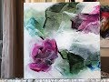 Abstract Painting Techniques using Acrylics (Timelapsed Demonstration)