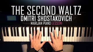 Video thumbnail of "How To Play: The Second Waltz - Dmitri Shostakovich | (Simplified) Piano Tutorial Lesson + Sheets"