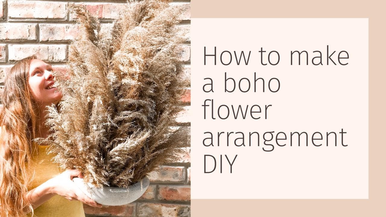 How to make boho flower arrangement. DIY tutorial. YouTube