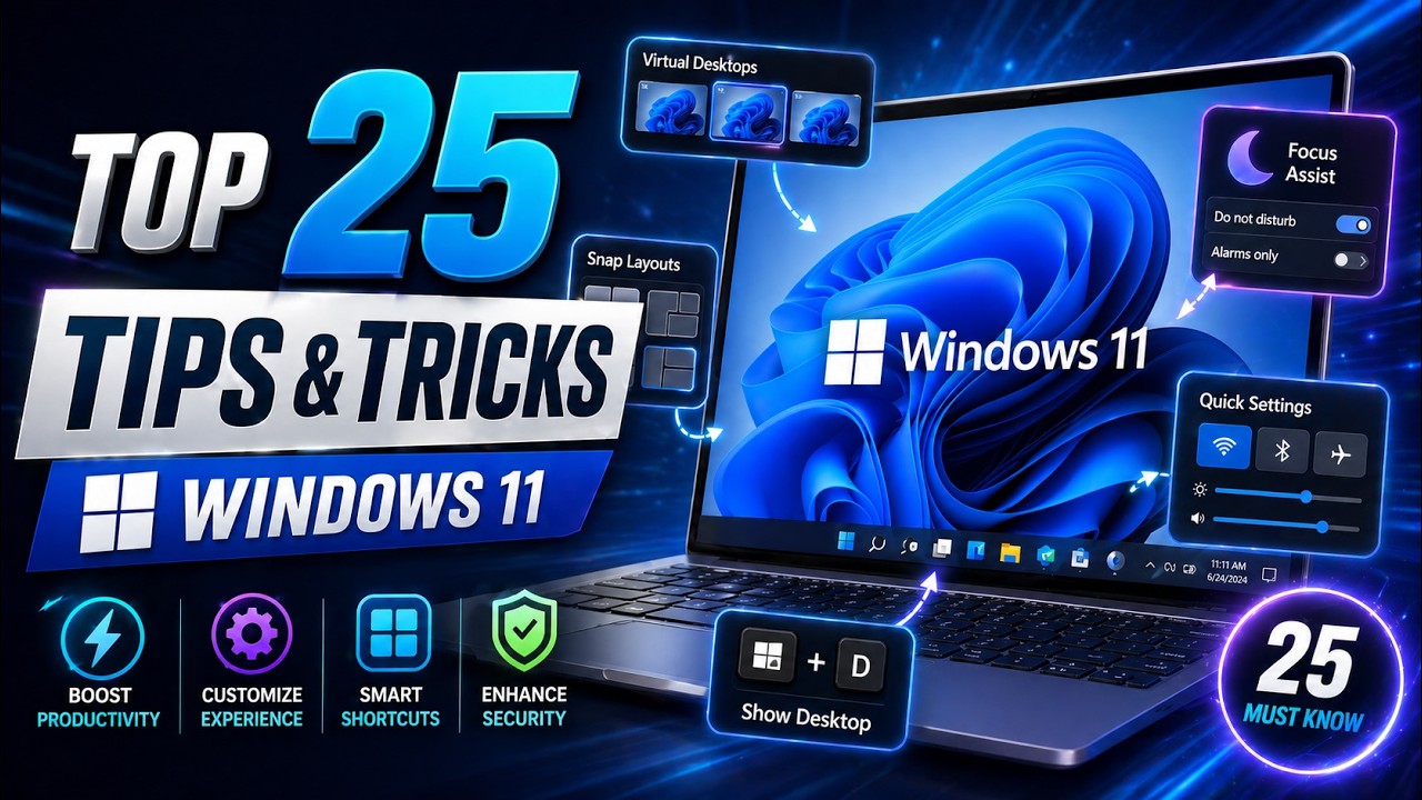 TOP 25 WINDOWS 11 TIPS AND TRICKS - YouTube