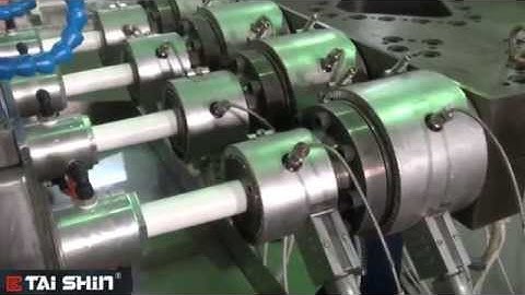Extrusion line for 4-strand PVC pipe