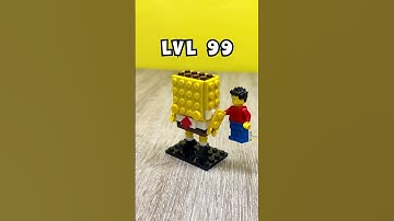 Level 1 vs Level 999 LEGO SpongeBob #lego #shorts