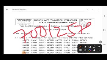 WBCS PRELIMS 2022 RESULT PUBLISHED.Check Wbcs prelims result 2022