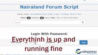 Nairaland Forum Script Installation screenshot 1