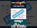 CDS English Most Important PYQ | UPSC CDS English Preparation #cds2026 #tranding #feedshorts