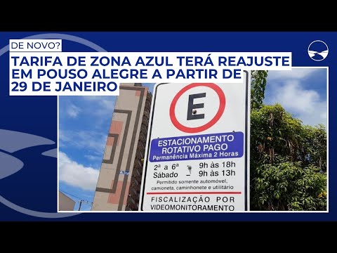 Tarifa de Zona Azul terá reajuste em Pouso Alegre a partir de 29 de janeiro