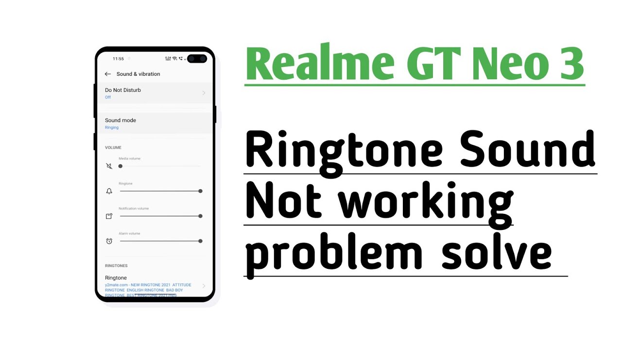 Realme GT Neo 3 Ringtone Sound Not working problem solve - YouTube
