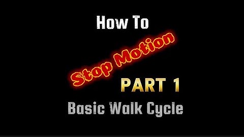 How to stop motion pt. 1 - The Lego Basic Walk Cycle