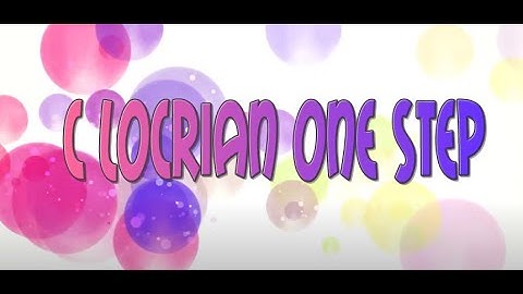 C Locrian one step scale guitar backing track