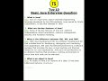 Top 10 Basic Java Interview Question | Java 8 | Core Java | PART 1 | #java8 #education #java