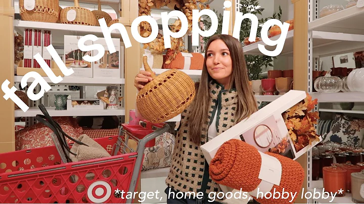 fall shopping @ target, home goods, hobby lobby 🧸🍂🎃 + decorating