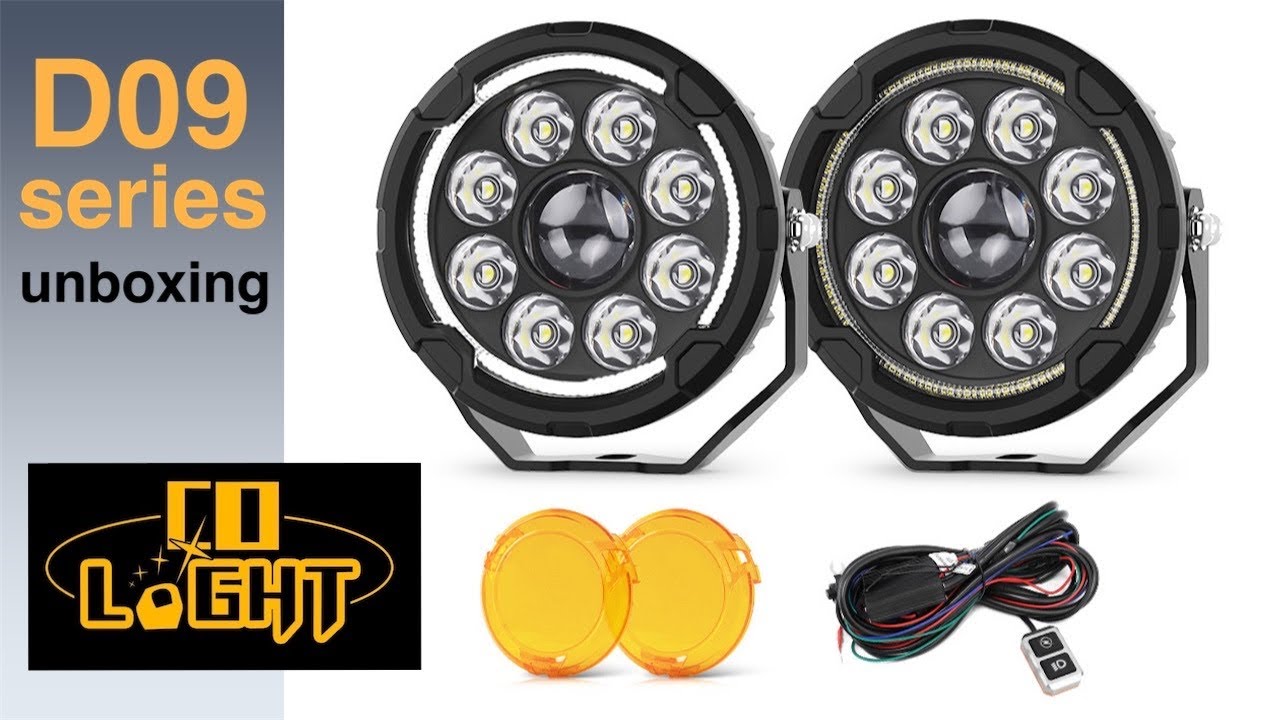 CoLight D09 Series LED Mini Driving Lights Unboxing @LEDCOLIGHT