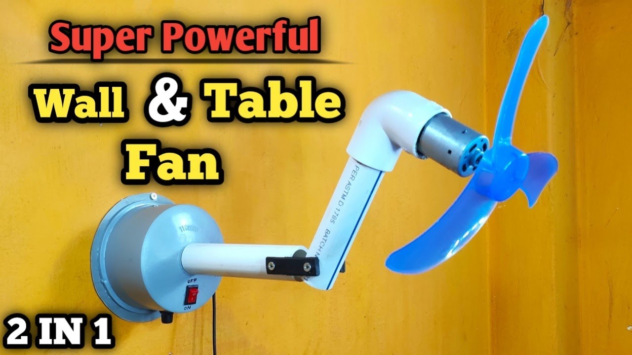  How To Make Super Powerful Wall Fan & Table Fan With 12v DC Motor