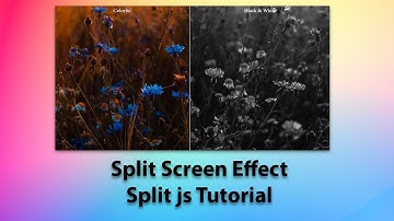 Split js tutorial | split screen effect | image color change | 2021