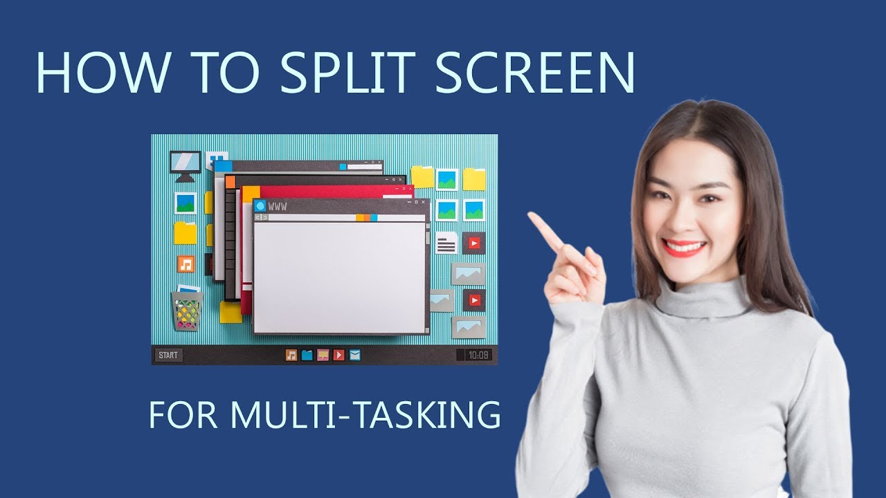 how to split my screen in windows 10 dual screen