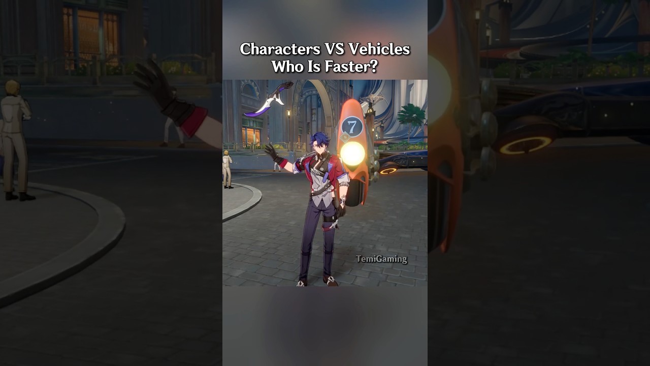 HSR Characters Racing Against Vehicles #honkaistarrail #starrail #hoyoverse #shorts #viral #fyp