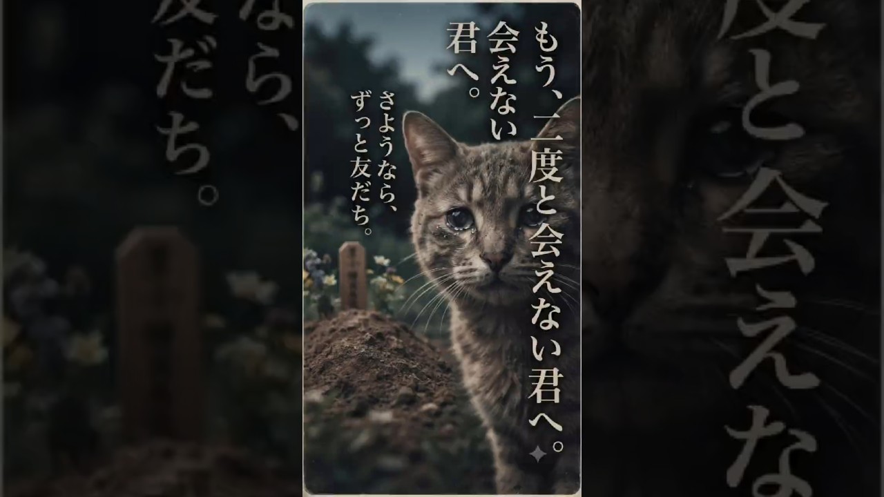 天国へ行った友だちの側から、どうしても離れようとしない猫 #感動猫動画 #野良猫の現実