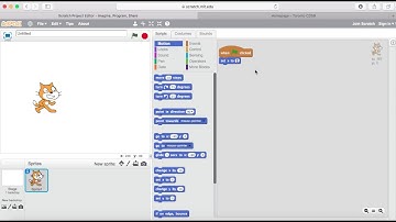 Set X To Scratch Motion Block Blue