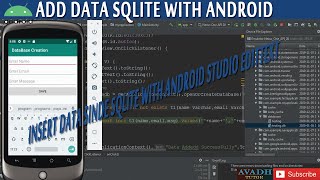 how to insert data inside sqlite with android | how to add data inside sqlite with android studio