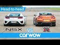 Honda acura nsx vs nissan gtr drag  rolling race  brake test  headtohead