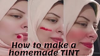 How to make lip and cheek TINT | simple and easy