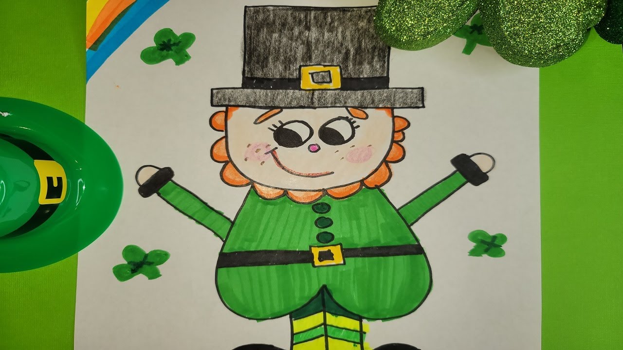 ☘️ Lección de Arte - como dibujar el duende para el día de San Patricio  paso por paso ☘️ - thptnganamst.edu.vn