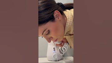 how to use a waterpik without making a mess #shorts
