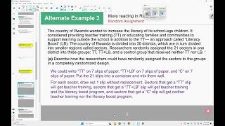 AP Stats (TPS8) - 1H Day 1 - Experimental Design