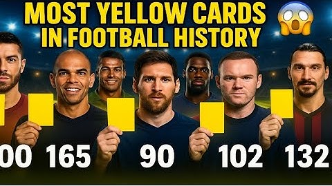 “Most Yellow Cards in Football History! ⚽😱 | Shocking Football Facts”