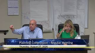 Planning Commission - Regular Meeting - August 27th, 2026