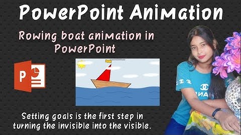 Rowing boat animation in PowerPoint ⛵|| PowerPoint tutorial || PowerPoint Animation in hindi ||