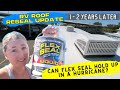 RV Roof Reseal Flex Seal Update 1 to 2 Years Later | Can It Hold Up in a Hurricane?