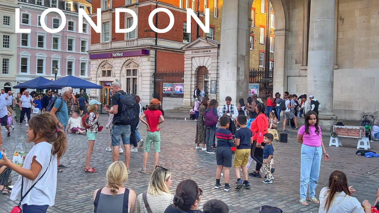 Summer London City Walk | Buckingham Palace to Covent Garden via Piccadilly | Central London View 4K