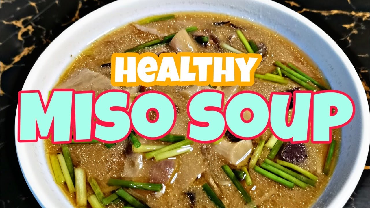 How to make Mushroom miso soup | healthy soup | Vegan soup 