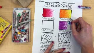 Oil Pastel Blending Demo Oil Pastel Blending Demo