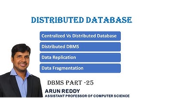 DBMS PART 25 - DISTRIBUTED DATABASE | DATA REPLICATION | DATA FRAGMENTATION |