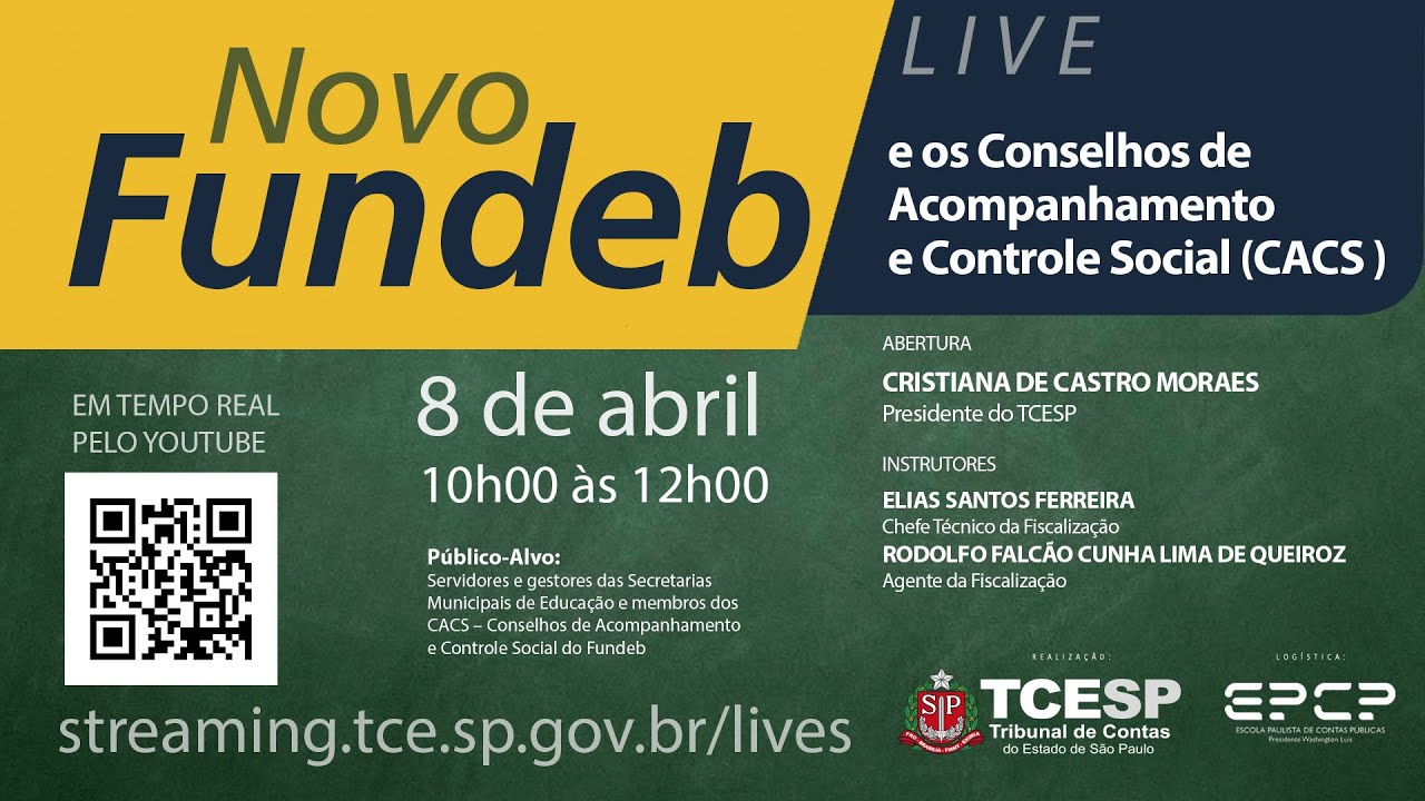 O Novo Fundeb e os Conselhos de Acompanhamento e Controle Social (CACS) - 08/04/2021