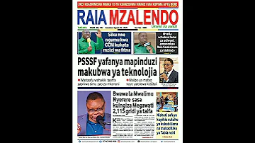 PITIA VICHWA VYA HABARI KATIKA MAGAZETI YA LEO AGOSTI 20 2025 