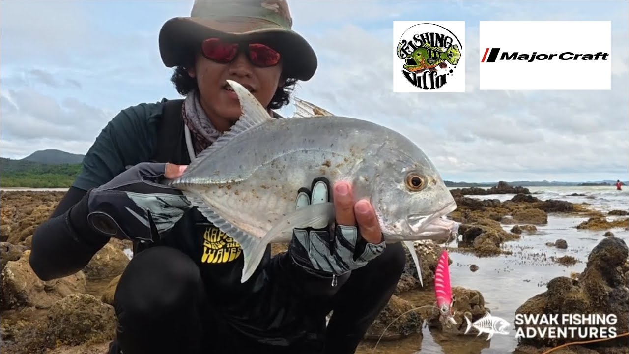 GT Hunting Ep. 02 | Kakaiba talaga hilahin ang Trevally parang bato. #fishingvilla #majorcraft 
