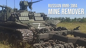 Russia’s BMR-3MA Mine Remover is a Nightmare Machine is built on the chassis of a T-90A MBT