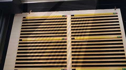 Engrave pencils on the Glowforge