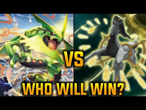 Mega Rayquaza Vs Arceus Who Will Win Youtube