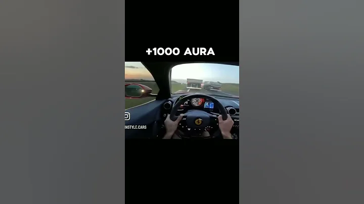 The Aura overtake 🗿 #cars #shorts #ferrai #skyfall