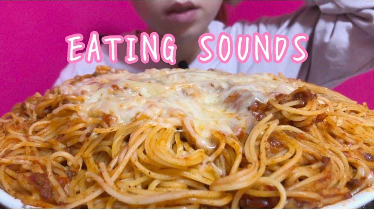 《Eating sounds》チーズミートソーススパゲティ!Cheese meat sauce spaghetti!