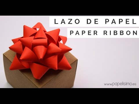 instante Mamá disculpa Lazo de papel para envolver regalos: Manualidades con papel - YouTube