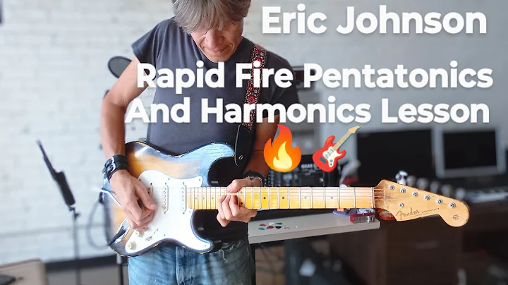 Eric Johnson Rapid Fire Pentatonic/Harmonic Lesson!🔥🎸 #ericjohnson #stratocaster #guitarlesson
