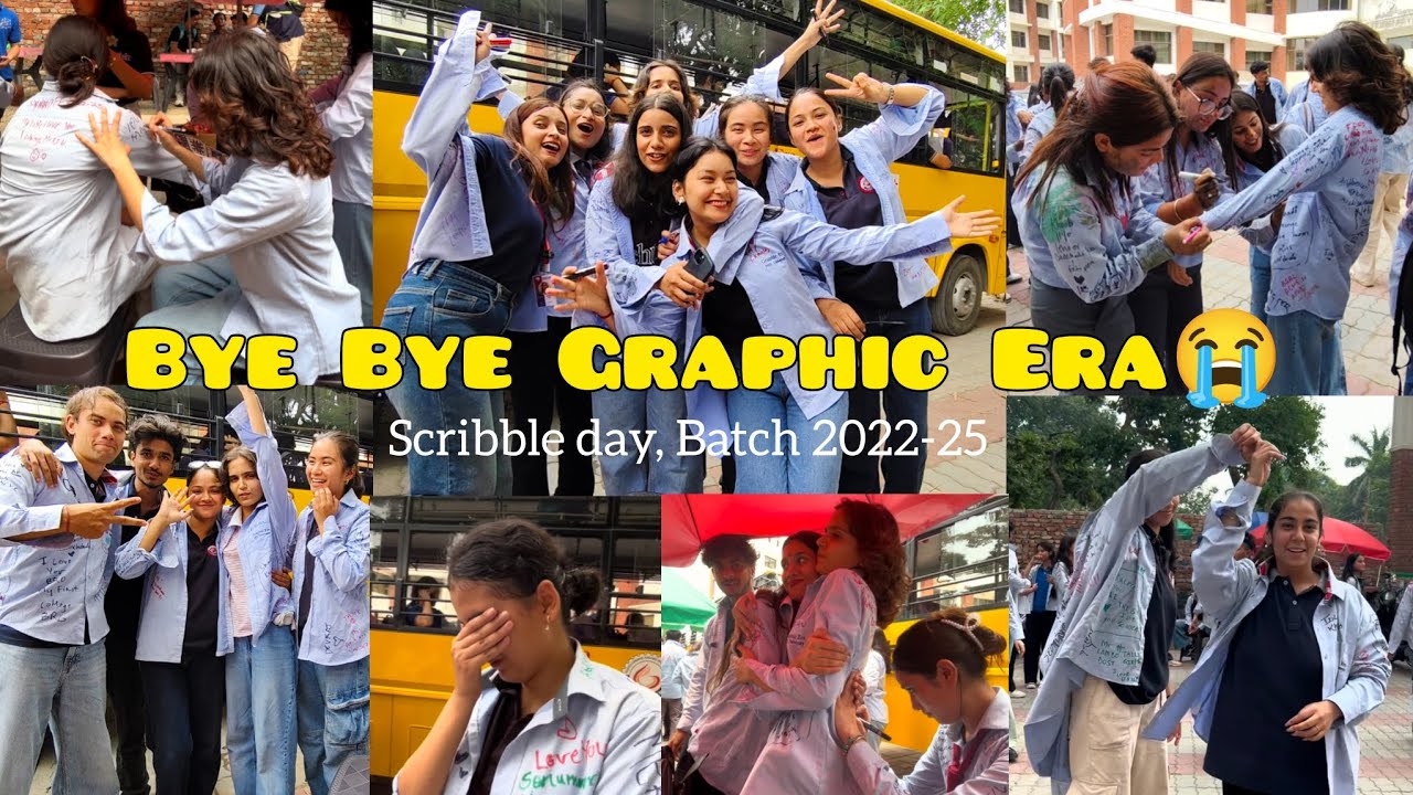 Scribble Day|| Bye Bye Graphic Era Pt.3 || Last Day Of Cllg 😭🫂|| Dehradun
